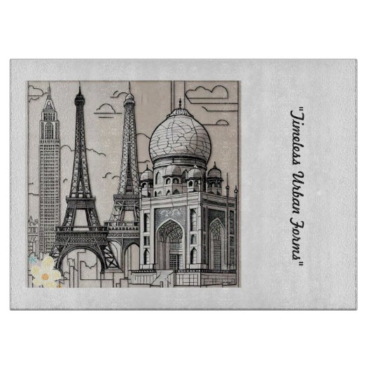 "Architectural Artistry" Schneidebrett (Vorderseite)