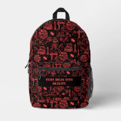 Architectural Blueprint Engineer Bedruckter Rucksack (Vorderseite)