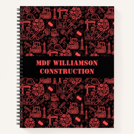 Architectural Blueprint Engineer Notizblock (Vorderseite)