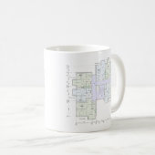 Architectural Blueprint Kaffeetasse (VorderseiteRechts)