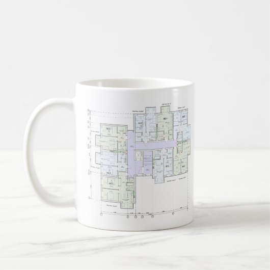 Architectural Blueprint Kaffeetasse (Links)
