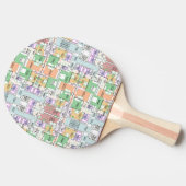 Architectural Blueprint Pattern Custom  Tischtennis Schläger (Seitenansicht)