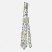 Architectural Blueprint Pattern Men's Neck Tie Krawatte (Vorderseite)