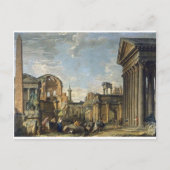 Architectural Capriccio by Giovanni Paolo Panini Postkarte (Vorderseite)