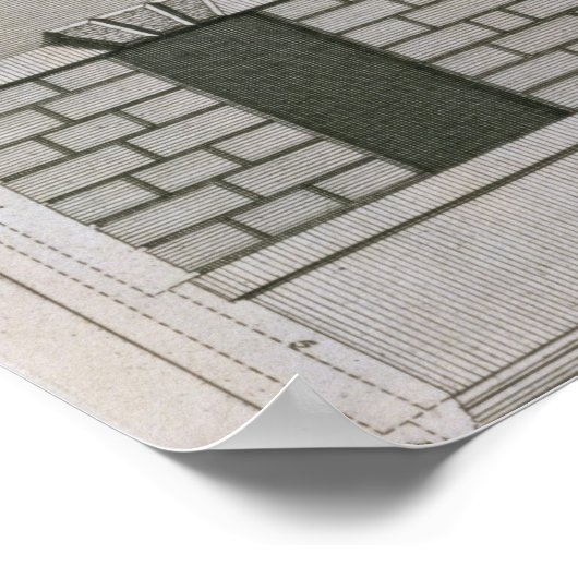 Architectural design demonstrating Palladian propo Poster (Ecke)