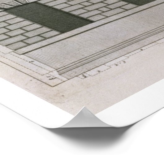 Architectural design demonstrating Palladian propo Poster (Ecke)