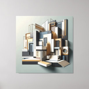 Architectural Facade Abstraction Leinwanddruck