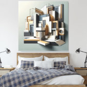 Architectural Facade Abstraction Leinwanddruck (Insitu (Schlafzimmer))