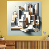 Architectural Facade Abstraction Leinwanddruck (Insitu (Wohnzimmer))