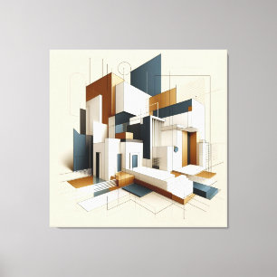 Architectural Form Study Leinwanddruck