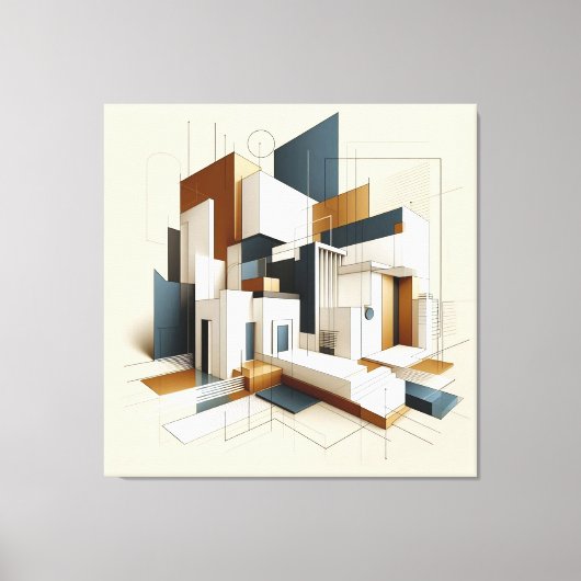 Architectural Form Study Leinwanddruck (Vorderseite)