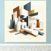 Architectural Form Study Leinwanddruck (Insitu (Holzboden))