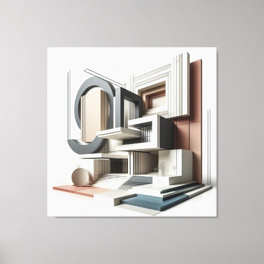 Architectural Formscape Leinwanddruck (Vorderseite)