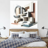 Architectural Formscape Leinwanddruck (Insitu (Schlafzimmer))