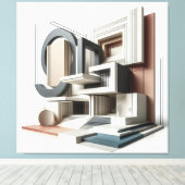 Architectural Formscape Leinwanddruck (Insitu (Holzboden))