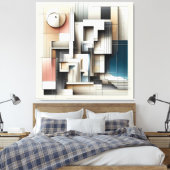 Architectural Geometry Construct Leinwanddruck (Insitu (Schlafzimmer))