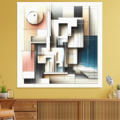 Architectural Geometry Construct Leinwanddruck (Insitu (Wohnzimmer))