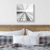 architectural grid perspective, 3D wireframe art,  Leinwanddruck (Insitu (Schlafzimmer))