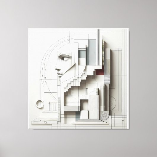 Architectural Labyrinth Profile Leinwanddruck (Vorderseite)