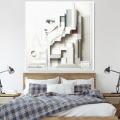 Architectural Labyrinth Profile Leinwanddruck (Insitu (Schlafzimmer))