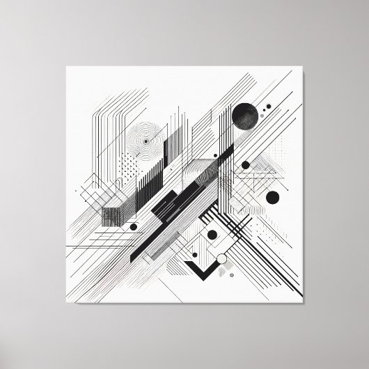 Architectural Line Matrix Leinwanddruck (Vorderseite)