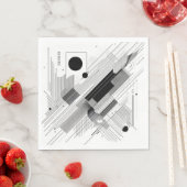 Architectural Line Matrix Serviette (Beispiel)