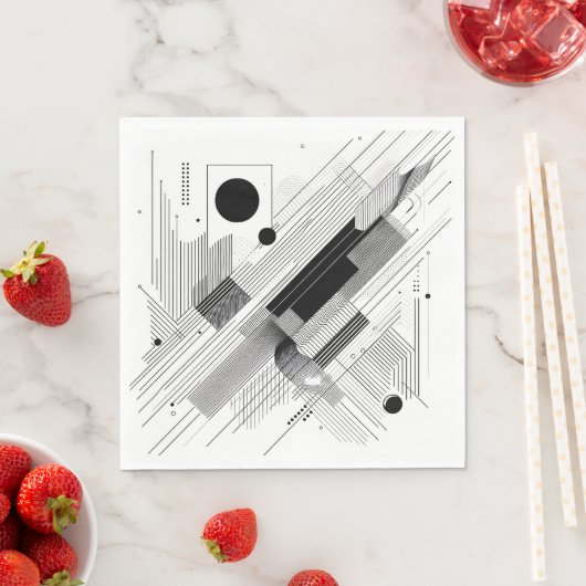 Architectural Line Matrix Serviette (Beispiel)