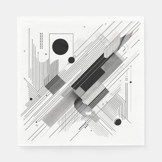 Architectural Line Matrix Serviette (Vorderseite)