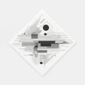 Architectural Line Matrix Serviette (Ecke)