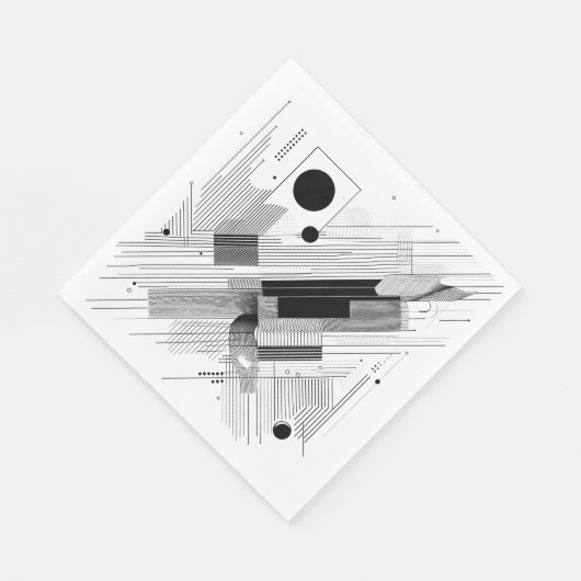 Architectural Line Matrix Serviette (Ecke)