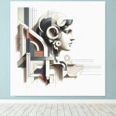 Architectural Line Profile Leinwanddruck (Insitu (Holzboden))