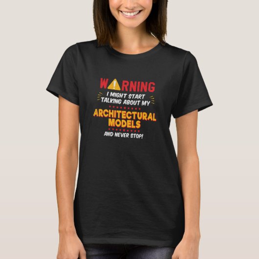 Architectural Models Architect Joke Graphic T-Shirt (Vorderseite)
