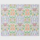 Architectural Multistory Building Floor Layout  Geschenkpapier (Flach)