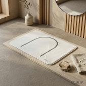 Architectural Off-White Fine Line Japandi Minimali Badematte