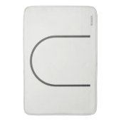 Architectural Off-White Fine Line Japandi Minimali Badematte (Vorderseite Vertikal)