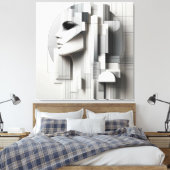 Architectural Profile/ Architektonisches Profi Leinwanddruck (Insitu (Schlafzimmer))