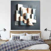 Architectural Relief Structure Leinwanddruck (Insitu (Schlafzimmer))