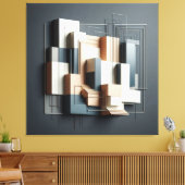 Architectural Relief Structure Leinwanddruck (Insitu (Wohnzimmer))