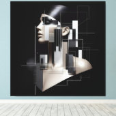 Architectural Sculpted Profile Leinwanddruck (Insitu (Holzboden))