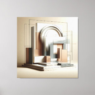 Architectural Sculptural Form Leinwanddruck