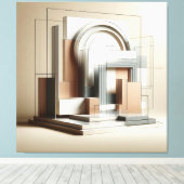 Architectural Sculptural Form Leinwanddruck (Insitu (Holzboden))