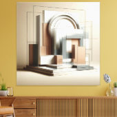 Architectural Sculptural Form Leinwanddruck (Insitu (Wohnzimmer))