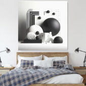 Architectural Silence Ensemble Leinwanddruck (Insitu (Schlafzimmer))