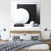 Architectural Stillness in Monochrome Leinwanddruck (Insitu (Schlafzimmer))