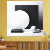 Architectural Stillness in Monochrome Leinwanddruck (Insitu (Wohnzimmer))
