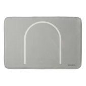 Architectural Stone Grey Arch Japandi Style Modern Badematte (Vorderseite)