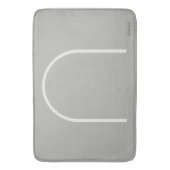 Architectural Stone Grey Arch Japandi Style Modern Badematte (Vorderseite Vertikal)