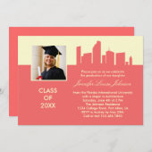 Architecture Abschluss Foto Einladung (Vorne/Hinten)