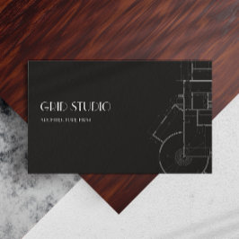 Architecture Beruflich Branding Qr Code Black Visitenkarte