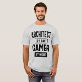 Architecture by Day Gamer by Night Profession T-Shirt (Vorne ganz)